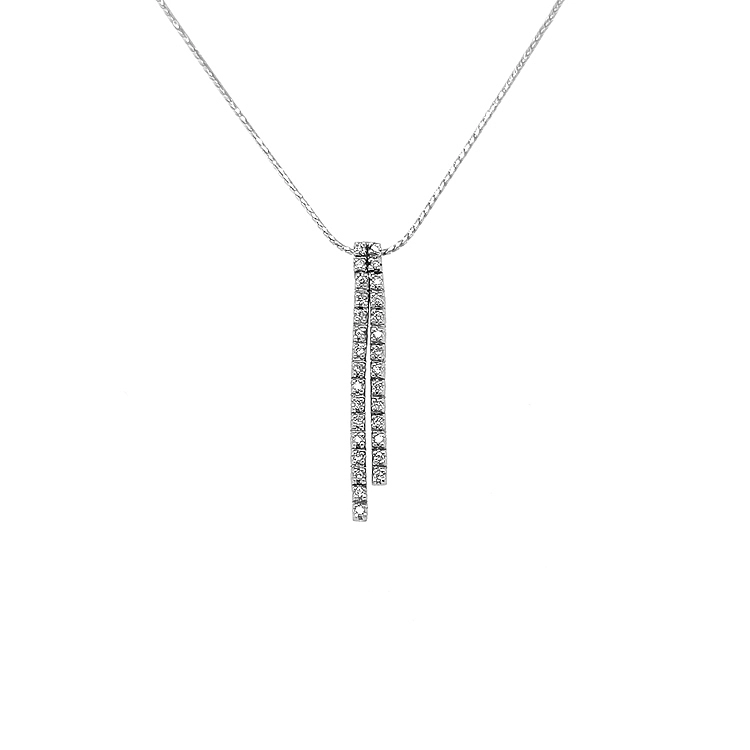 Gold Pendant with Diamonds
