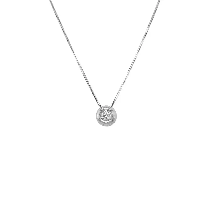 Gold Pendant with Diamond