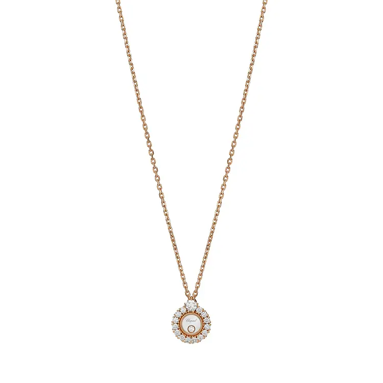 Gold Pendant Chopard Happy Diamonds 799466-5701