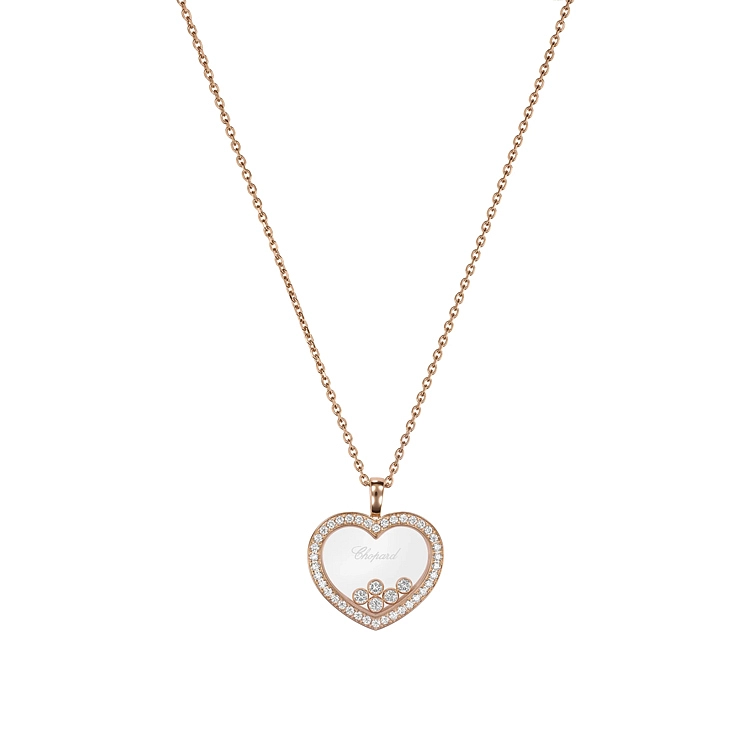 Gold Pendant Chopard Happy Diamonds 79A039-5201