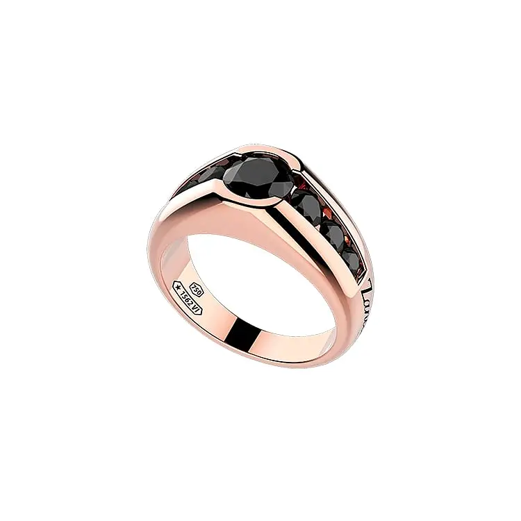 Gold Ring Zancan Couture Saphhire EA303R