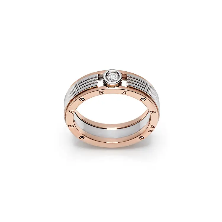 Golden Men's Ring Baraka with Diamond AN211461