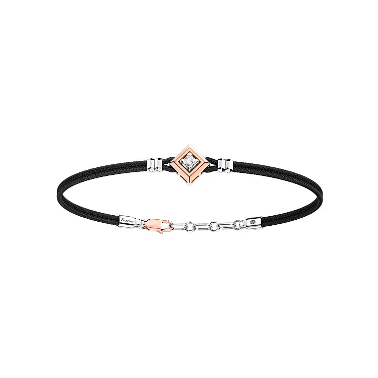 Gold Men's Bracelet Zancan with Diamond