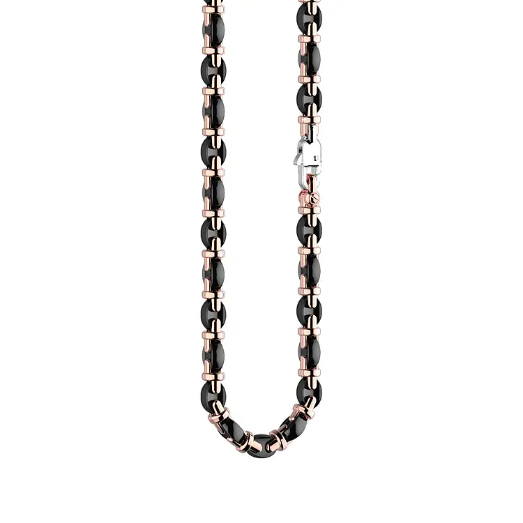 Gold Men's Chain Zancan with Ceramics