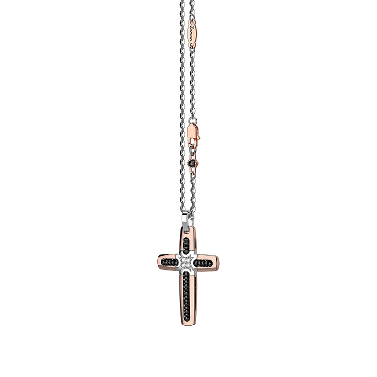 Gold Pendant Cross Zancan EC523RB60