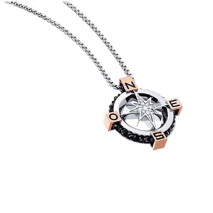 Gold Pendant Zancan Black Magic EC245RB60