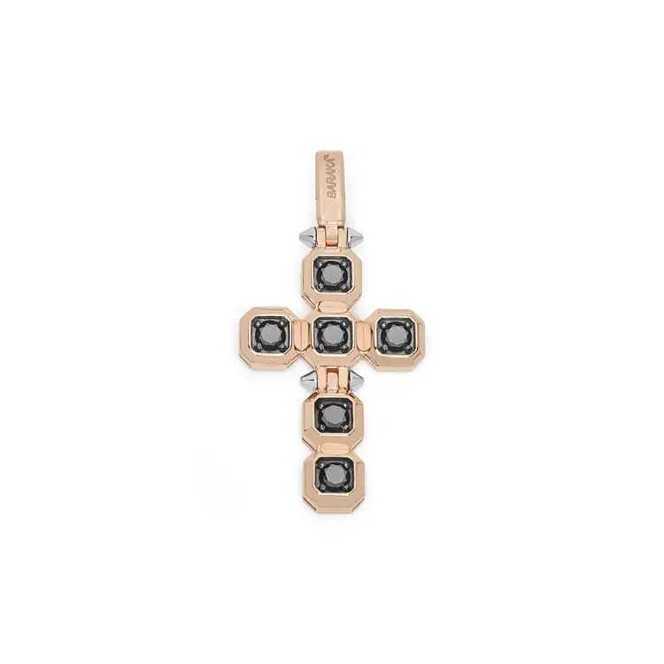 Gold Pendant Cross Baraka CR302101RBDN