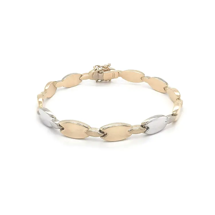 Ladies Bracelet made of Combination Gold