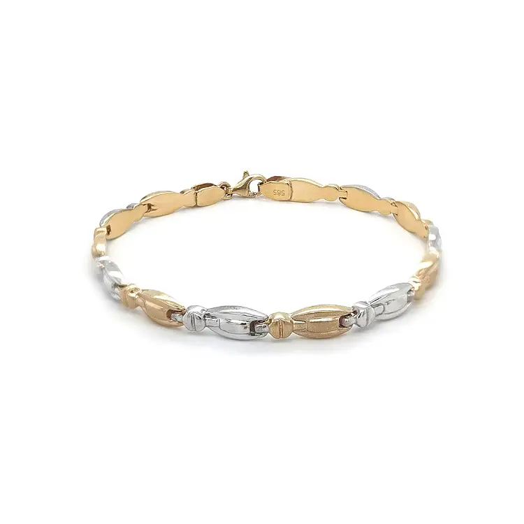 Ladies Bracelet made of Combination Gold