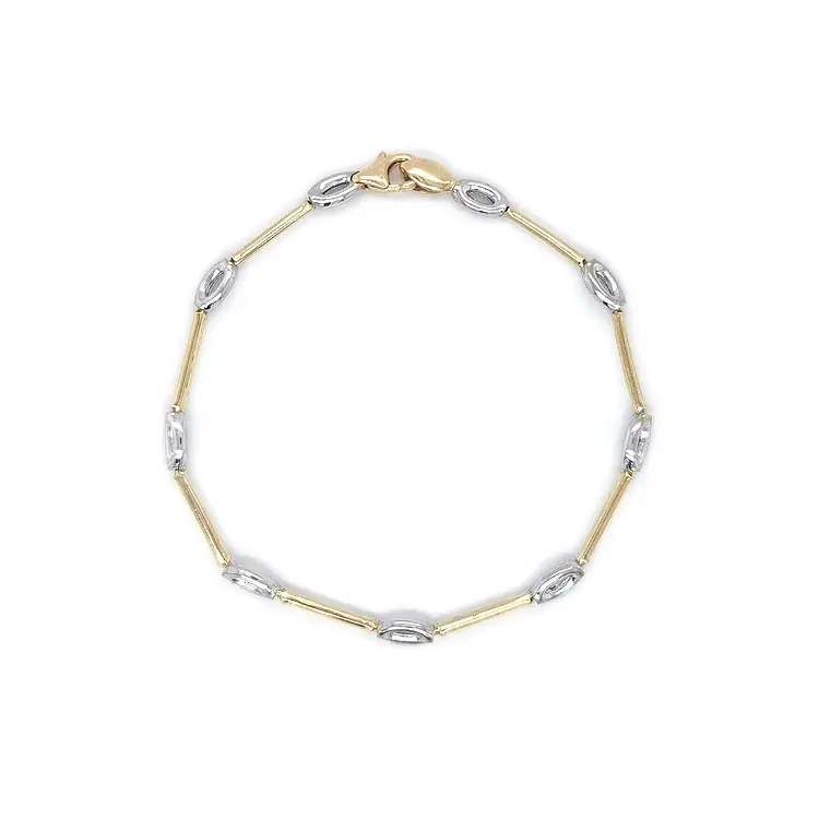 Gold Ladies Bracelet made of Colored Gold