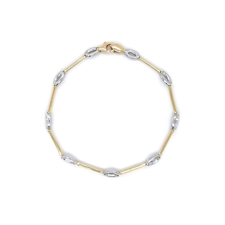 Gold Ladies Bracelet made of Colored Gold