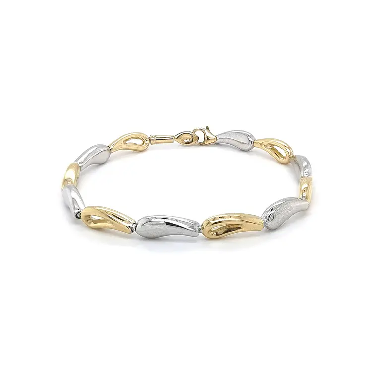 Ladies Bracelet made of Combination Gold