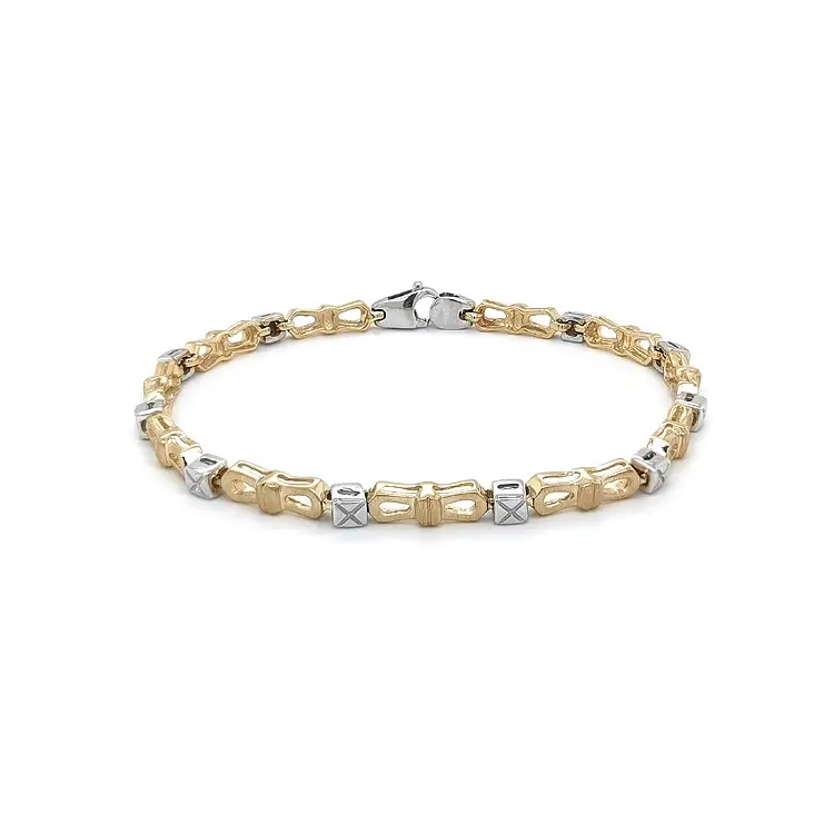 Gold Ladies Bracelet made of Combined Gold