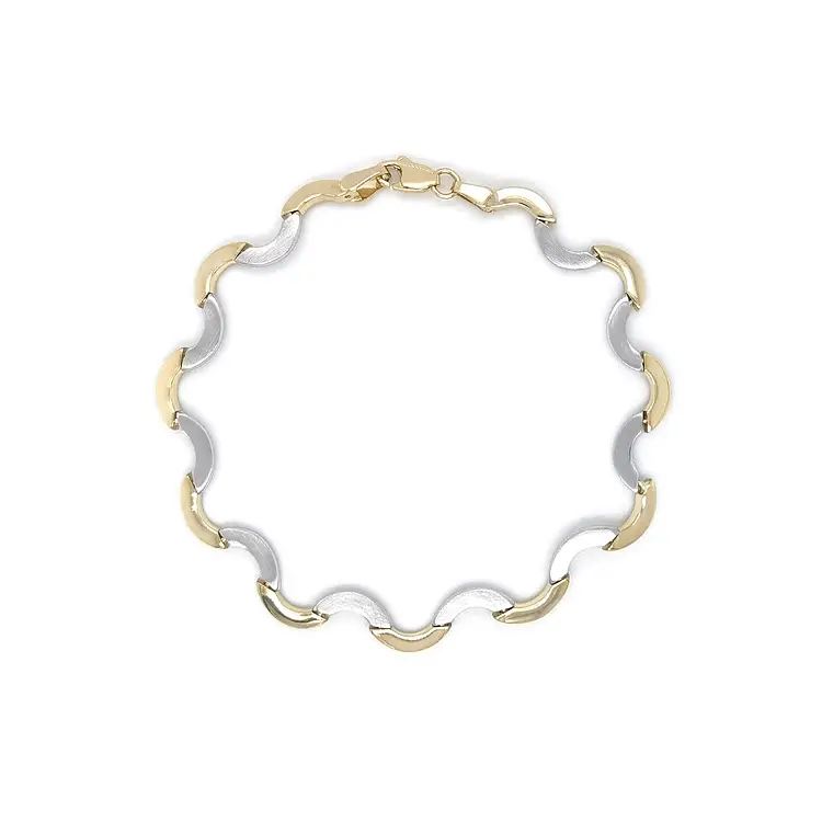 Ladies Bracelet made of Combination Gold