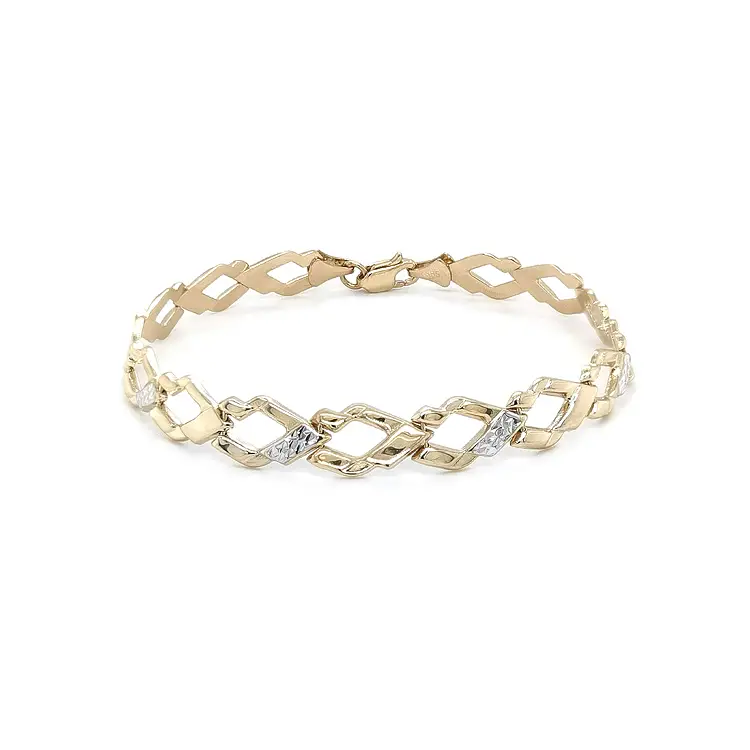 Gold Ladies Bracelet made of Combined Gold