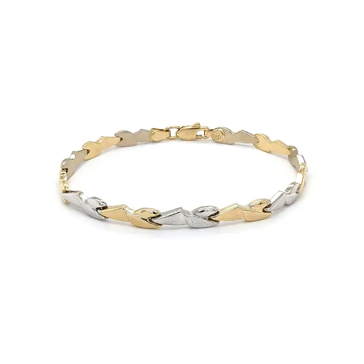Ladies Bracelet made of Combination Gold