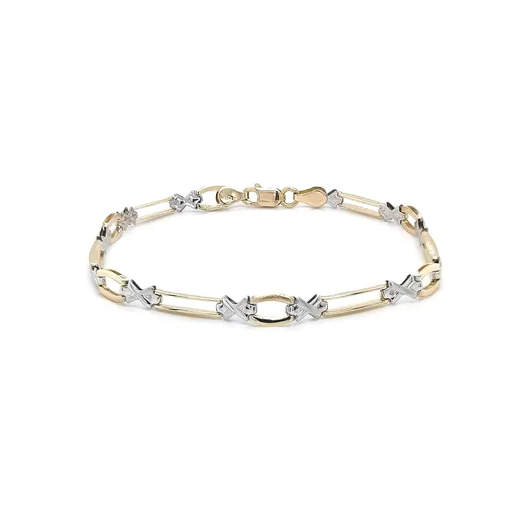 Gold Ladies Bracelet made of Combined Gold