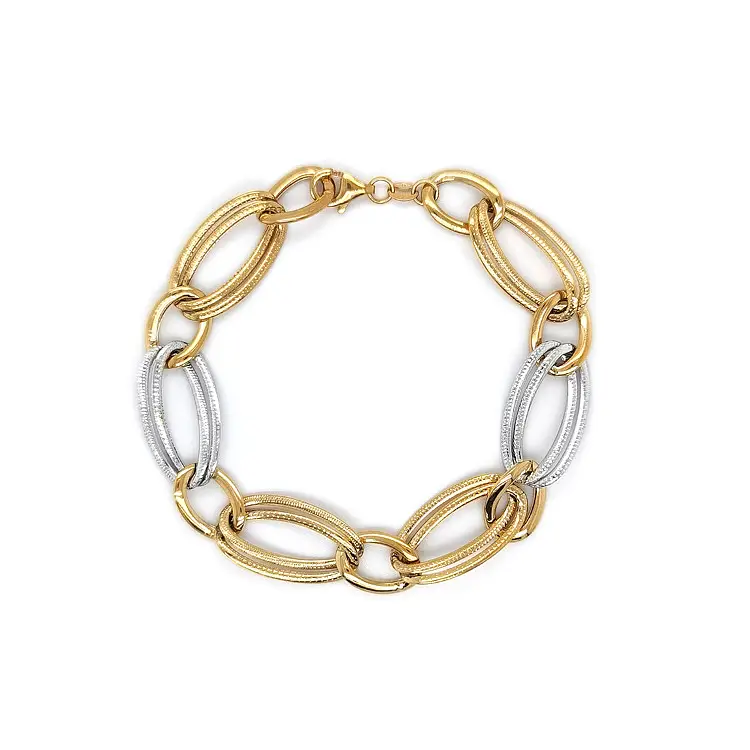 Gold Ladies Bracelet made of Combined Gold