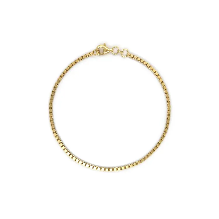 Gold Cube Bracelet - Cube