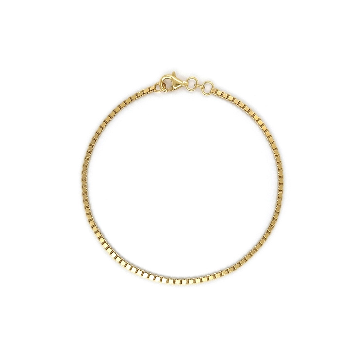Gold Cube Bracelet - Cube