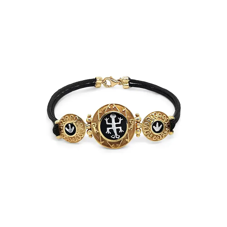 Gold Bracelet on Lanyard