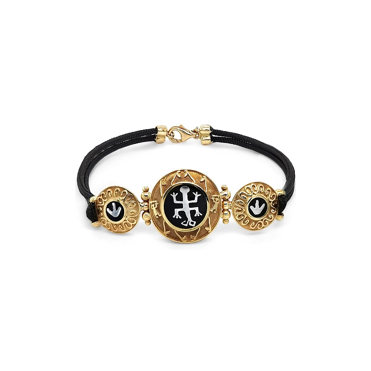 Gold Bracelet on Lanyard