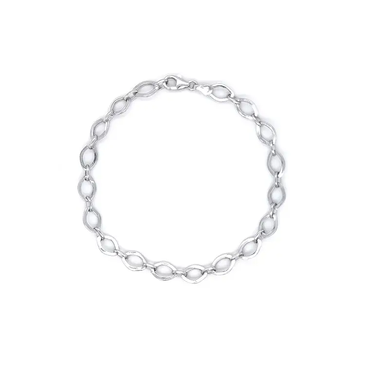 Ladies White Gold Bracelet