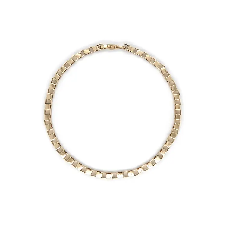 Gold Cube Bracelet - Cube