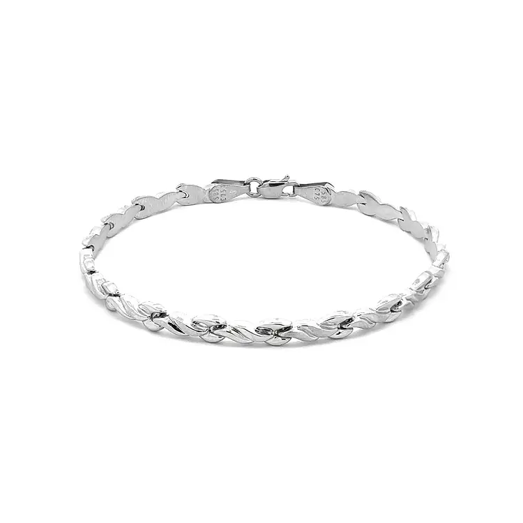 Ladies White Gold Bracelet