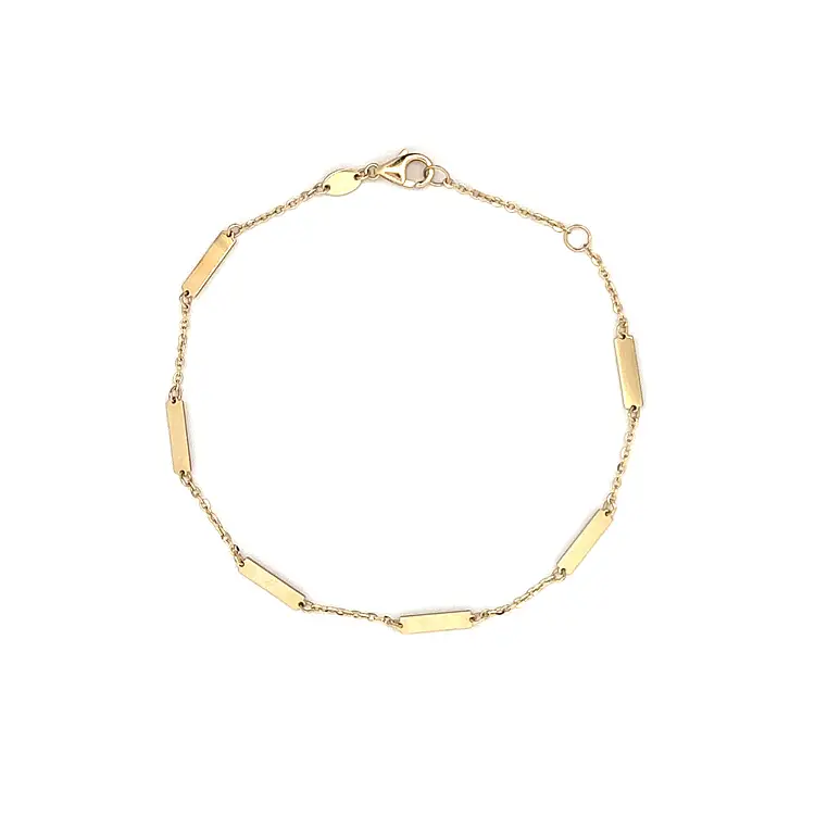 Gold Bracelet with Plates