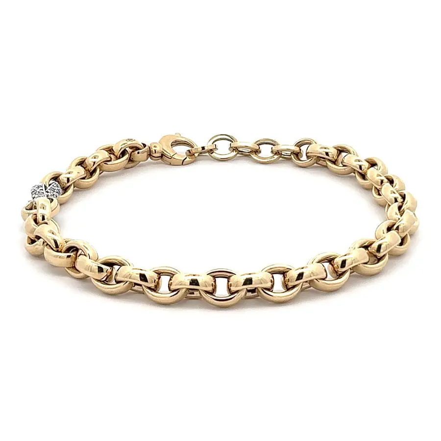 Bracelet with Zircones in Gold