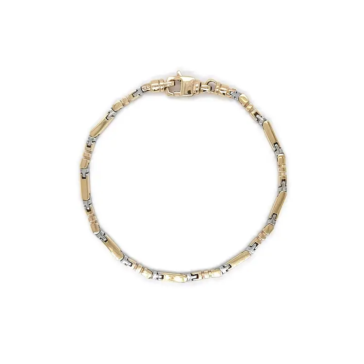 Gold Men's Bracelet made of Combined Gold