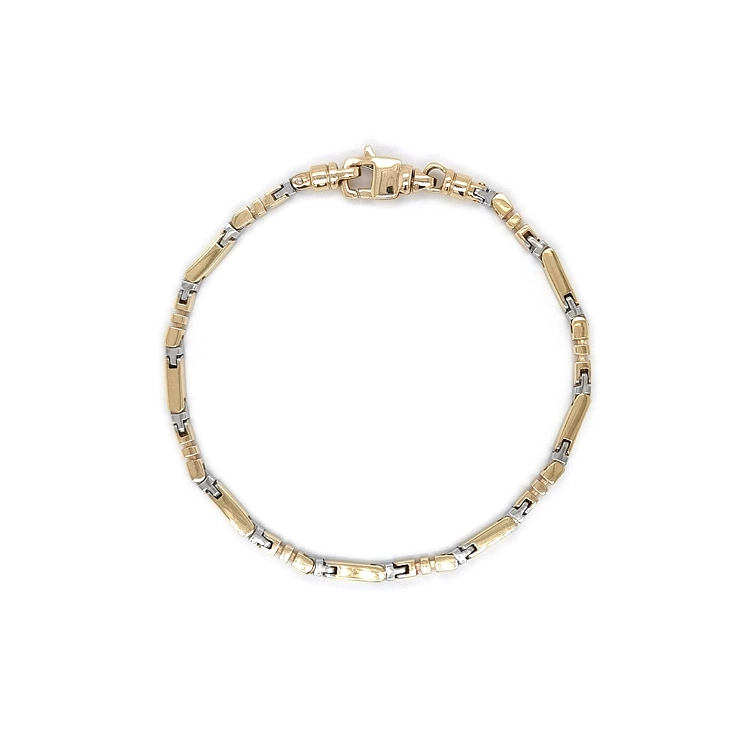 Gold Men's Bracelet made of Combined Gold