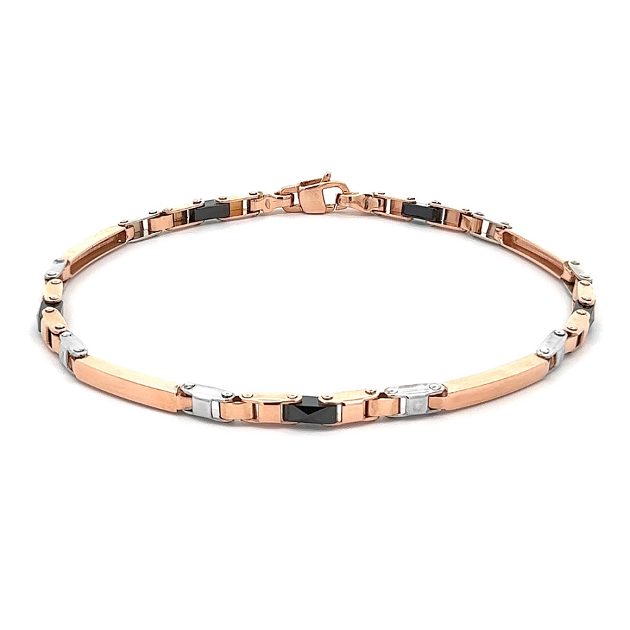Bracelet with Ceramic Combination Gold