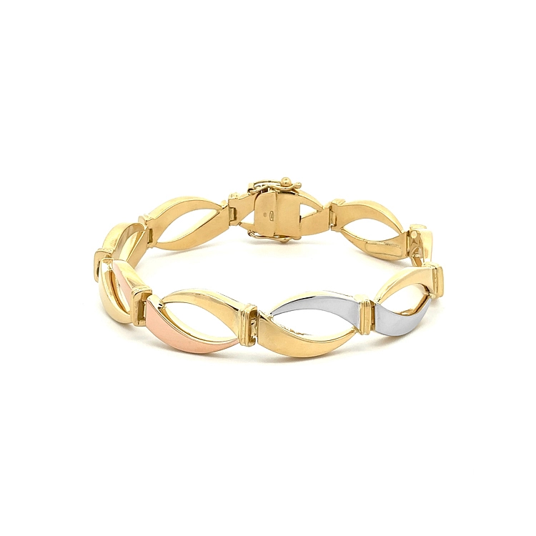 Gold Ladies Bracelet made of Combined Gold