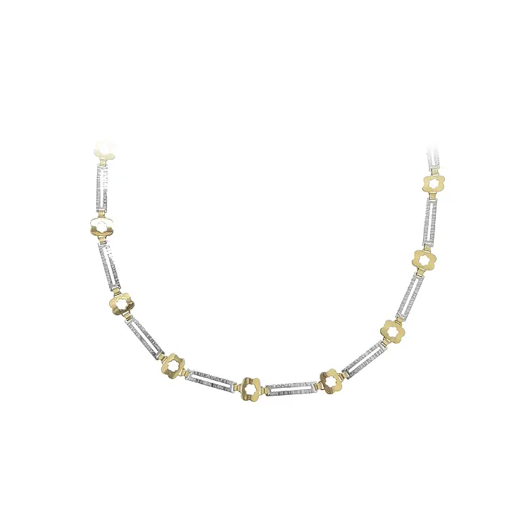 Gold Ladies Necklace made of Combined Gold