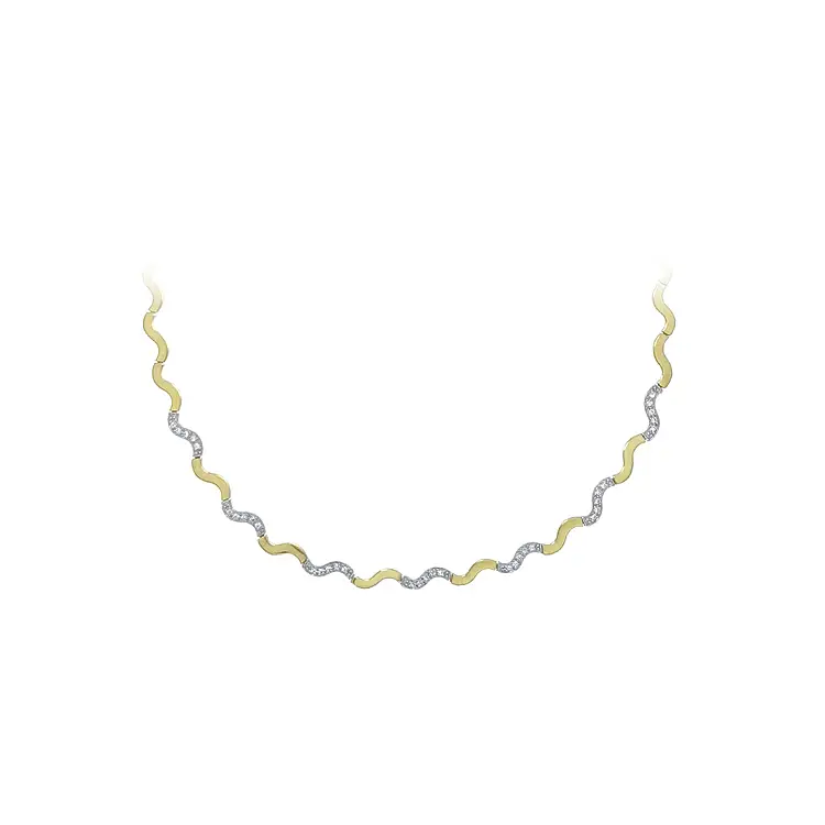 Gold Ladies Necklace made of Combined Gold