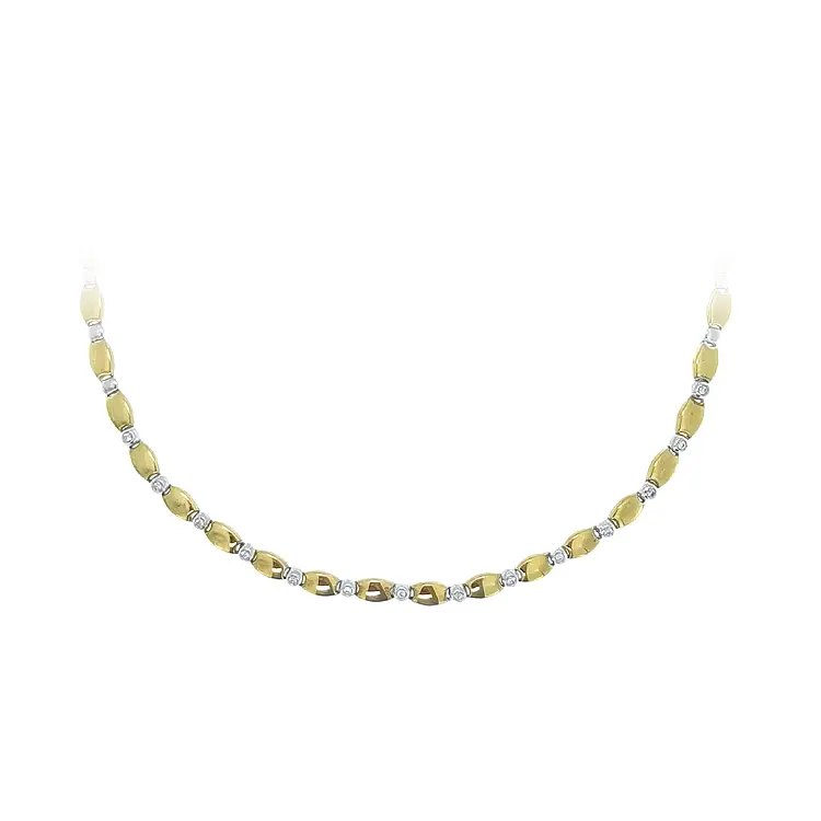 Gold Ladies Necklace made of Combined Gold