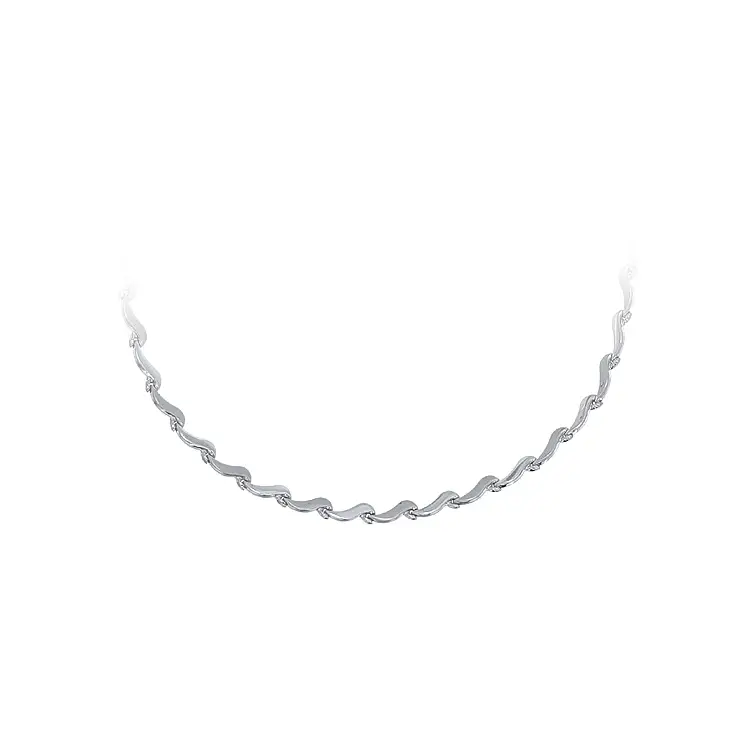 Ladies White Gold Necklace