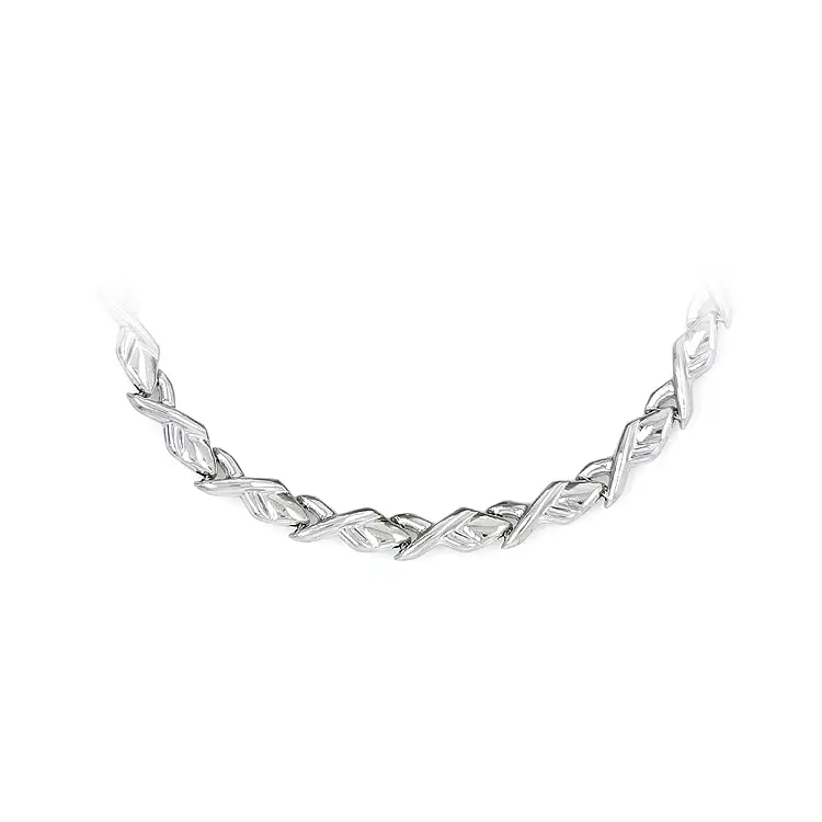 Ladies White Gold Necklace