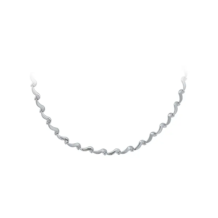 Ladies White Gold Necklace