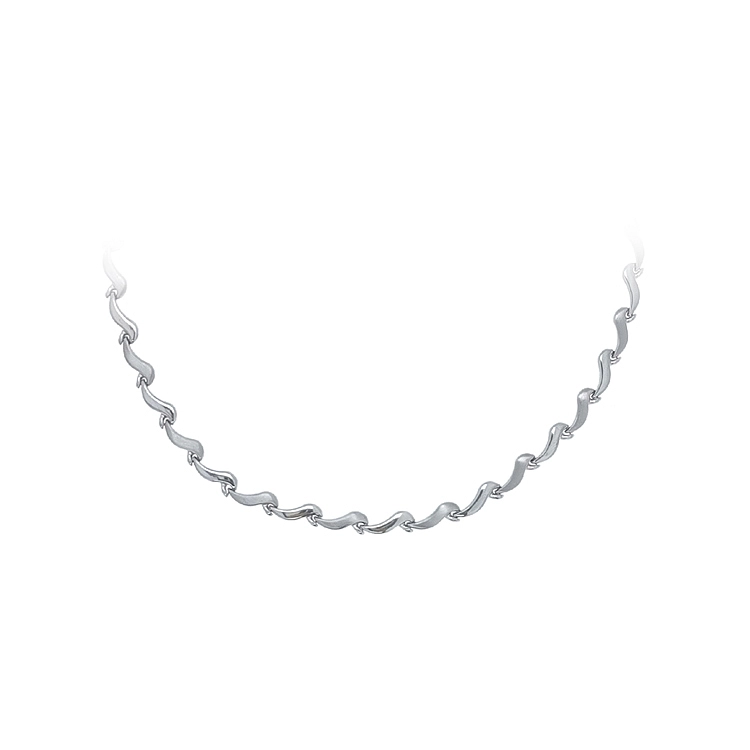 Ladies White Gold Necklace
