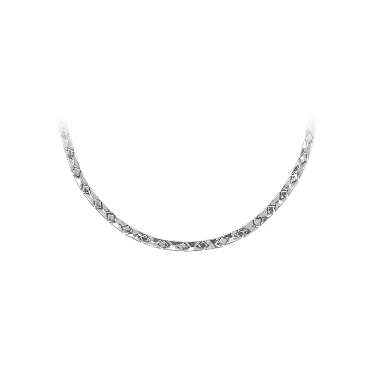 Ladies White Gold Necklace