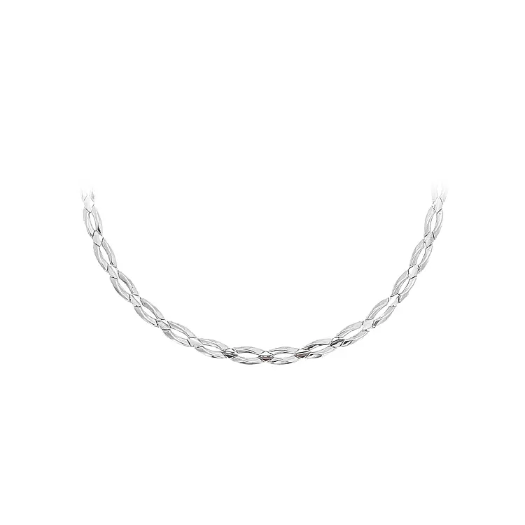 Ladies White Gold Necklace
