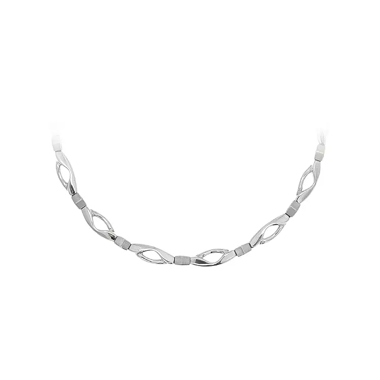Ladies White Gold Necklace