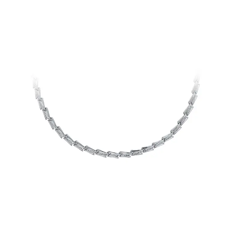 Ladies White Gold Necklace