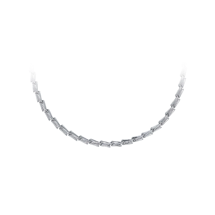 Ladies White Gold Necklace