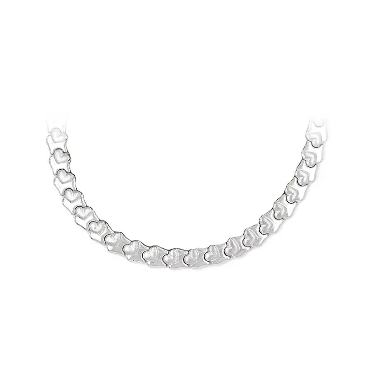 Ladies White Gold Necklace