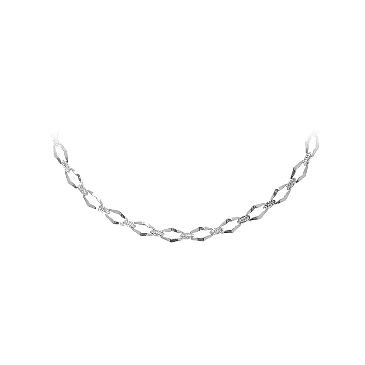 Ladies White Gold Necklace