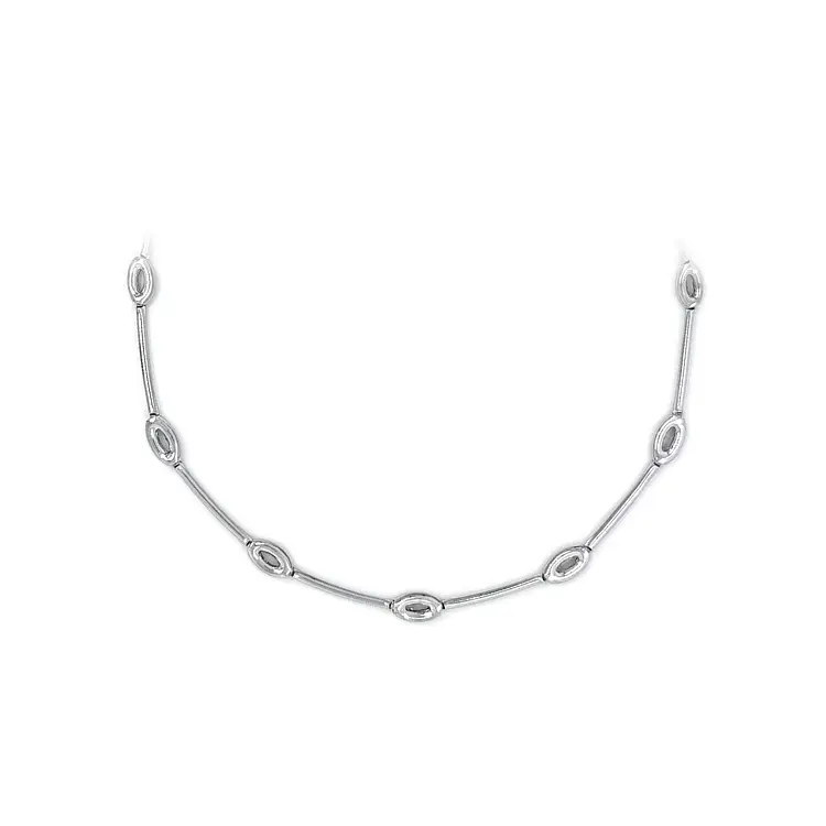 Ladies White Gold Necklace
